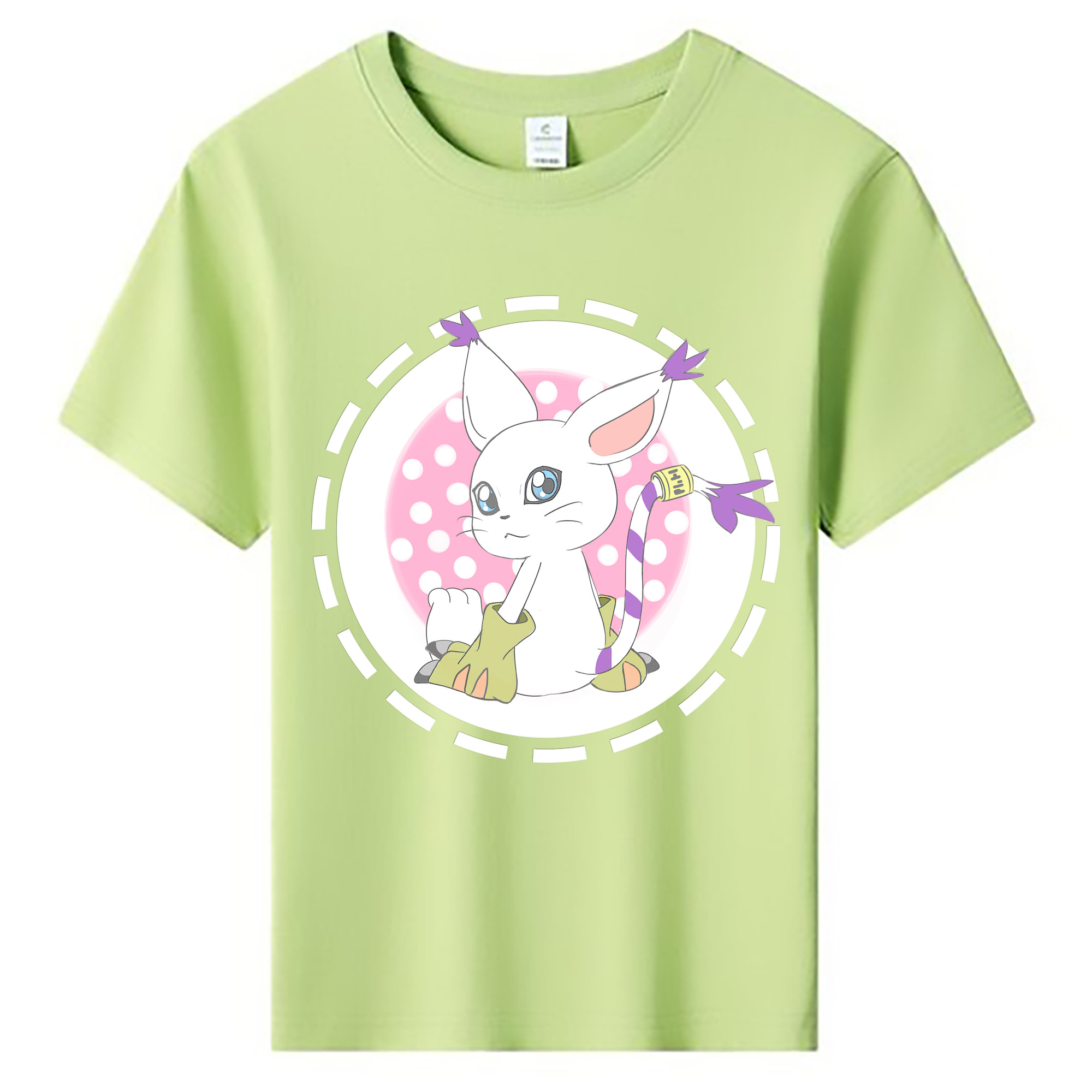 （画像用） Digimon デジタルモンスター/デジモン 綿100％キッズTシャツ（フロントプリント）
